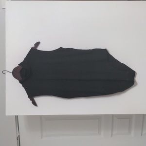 Emmy Deveaux Size XL black sleeveless mock turtleneck bodysuit